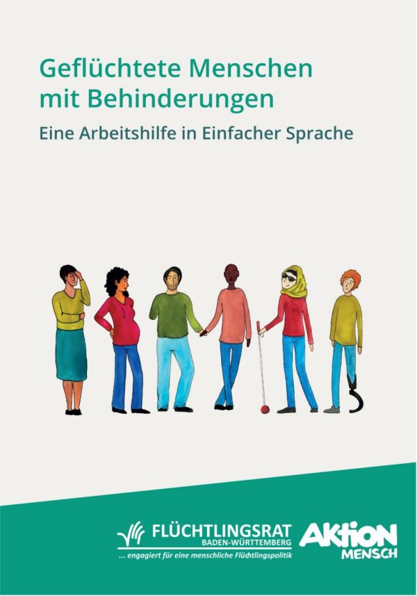 Cover 'Geflüchtete Menschen mit Behinderungen' in einfacher Sprache