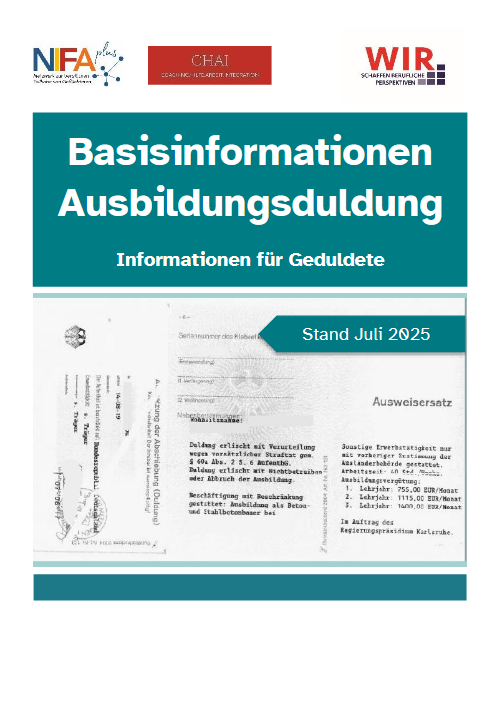 Deckblatt Basisinformationen Ausbildungsduldung